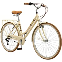 BIKESTAR Bicicleta de Paseo Aluminio Rueda de 26&quot- 28&quot- Pulgadas | Bici de Cuidad Urbana 7 Velocidades Vintage para…